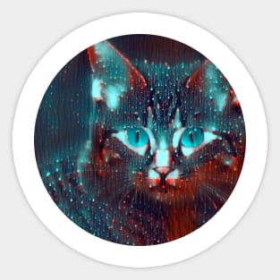 Dominant mycat, revolution for cats Sticker